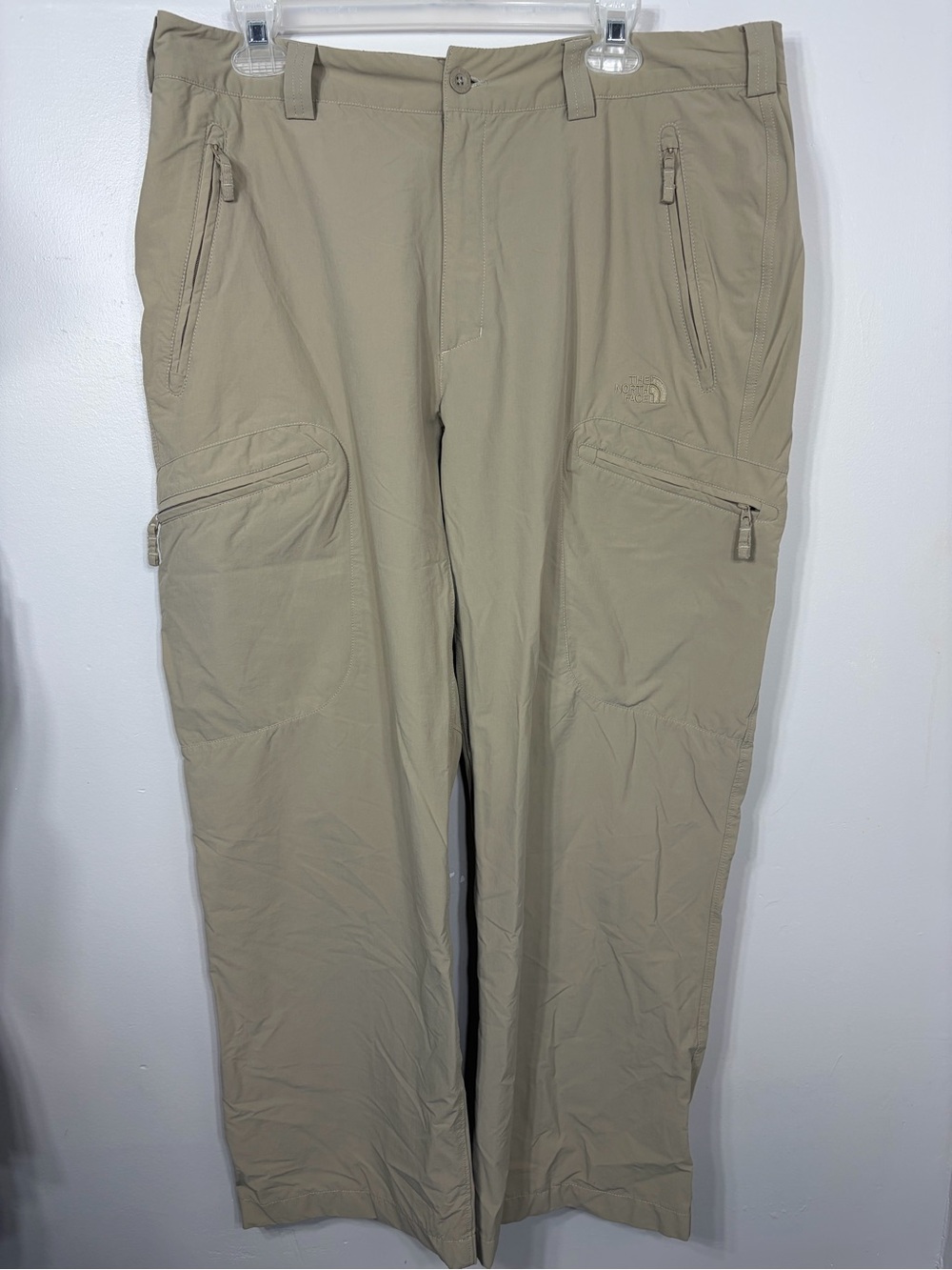The North Face Men's Paramount Hiking Cargo Pants Tan Khaki Nylon 36